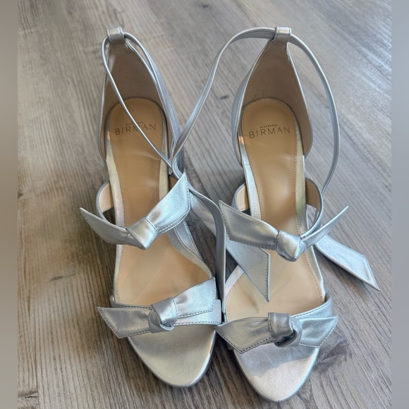 Alexandre Birman Shoes - Alexandre Birman silver wedge size 37